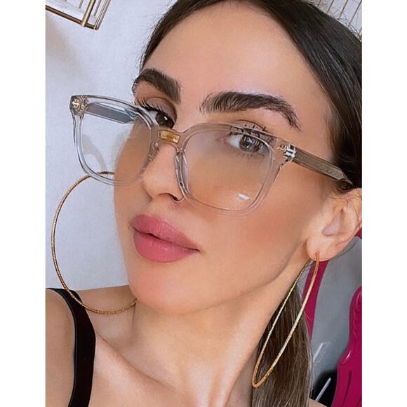 NEW GUCCI GG0184O Clear Gold Unisex Eyeglasses Frames - Picture 1 of 6